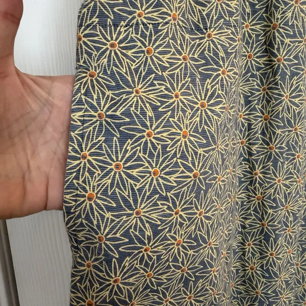 Toad‎ & Co Dress Windmere II Womens M Blue/Yellow Floral Organic Eco Stretch - Image 6