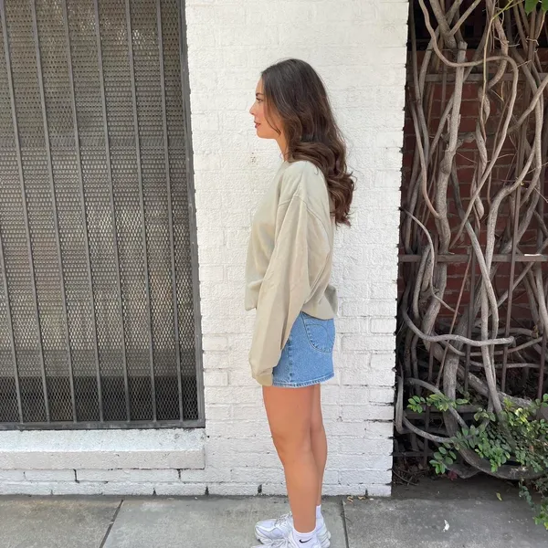 Vintage cream oversized crewneck sweatshirt / fits xs-L best - Image 3