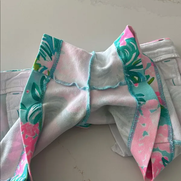 Lilly Pulitzer Callahan Knit Short Blue Ibiza‎ Pineapple Shake size 6 - Image 7