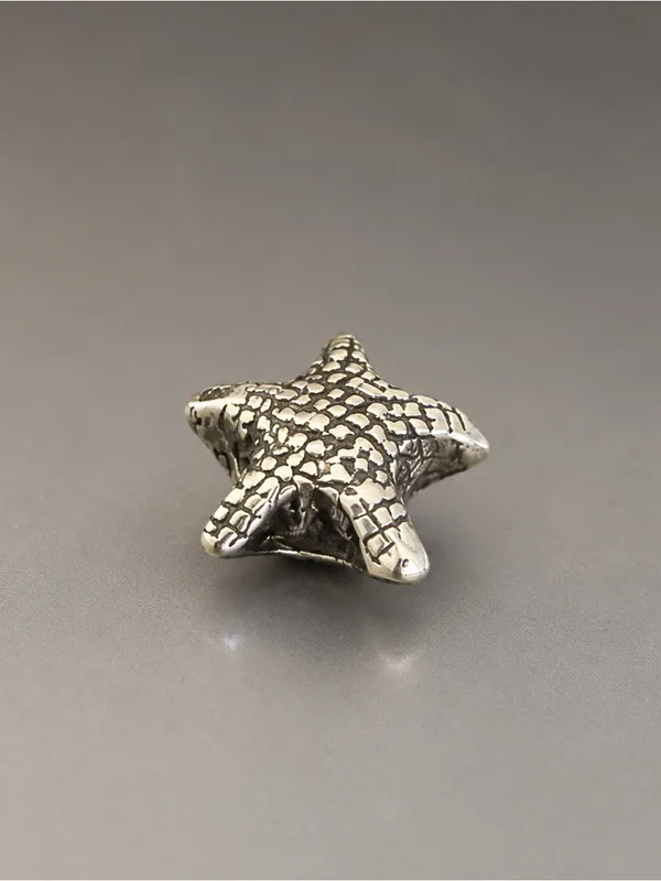 Vintage Sterling Silver Starfish Charm Fits Most Snake Charm Bracelets - Image 4