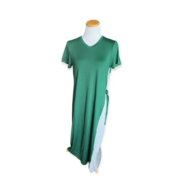 New Womens Deenrsee Holiday Chiffon Side Dress - Sz M - Image 3