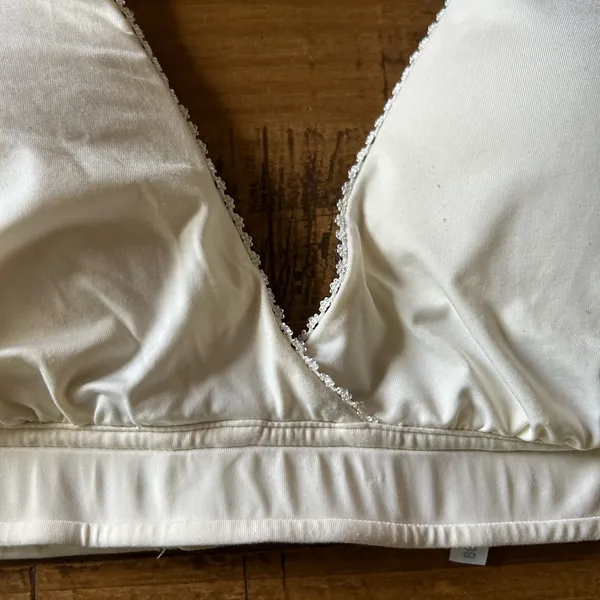 Pip & Vine By Rosie‎ Pope Ivory Nylon Padded Wireless Bra - Image 2