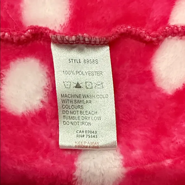 Cynthia Rowley women’s size small 100% Polyester pink polka dot robe Size L - Image 9