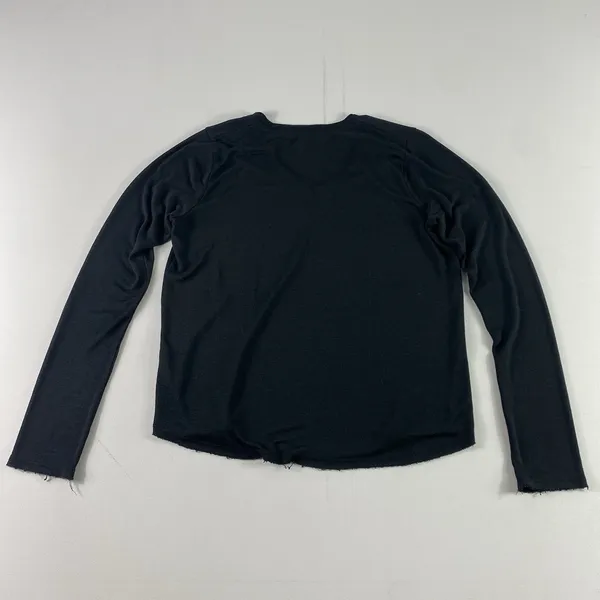 Vince. T‎ Shirt Womens Small Black Rayon Polyester Long Sleeve Lightweight Top - Image 3