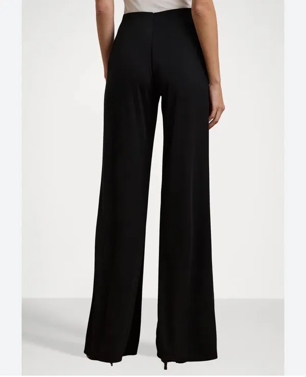 Lauren Ralph Lauren Black Wide Leg Dress Pants Size 2P. - Image 2