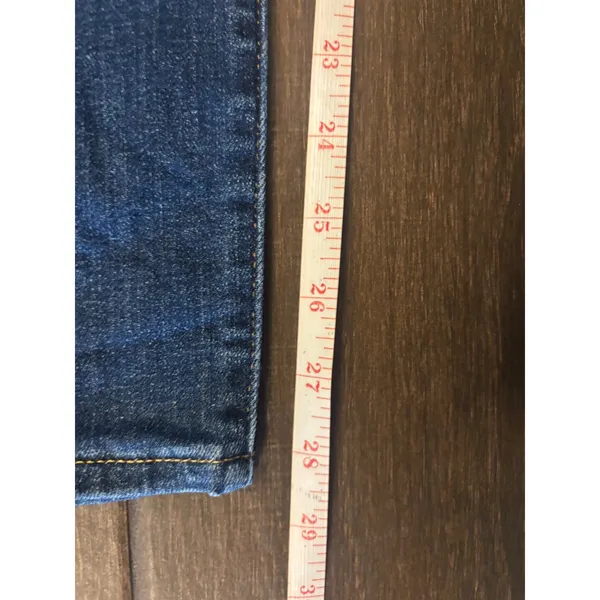 Levis‎ 721 High Rise Skinny Jeans 28 Blue Distressed Denim Pants - Image 7
