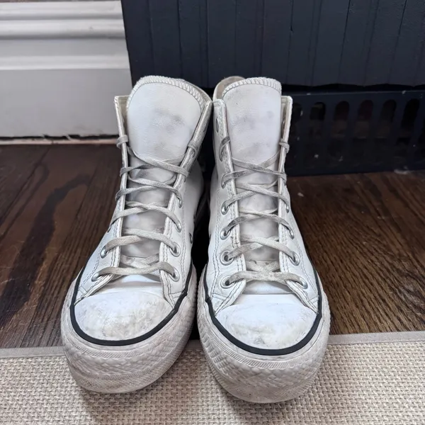 Chuck Taylor All Star High Top Platform Leather Sneaker - Image 8