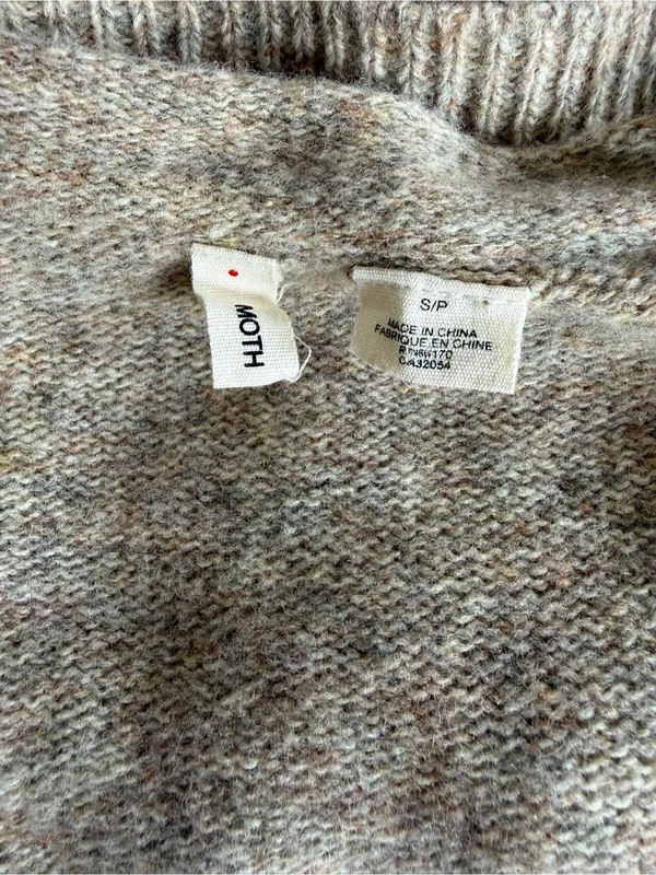 Anthropologie Moth Wool Split Decision Ruffle
Cardi Sweater Size Small - Image 6