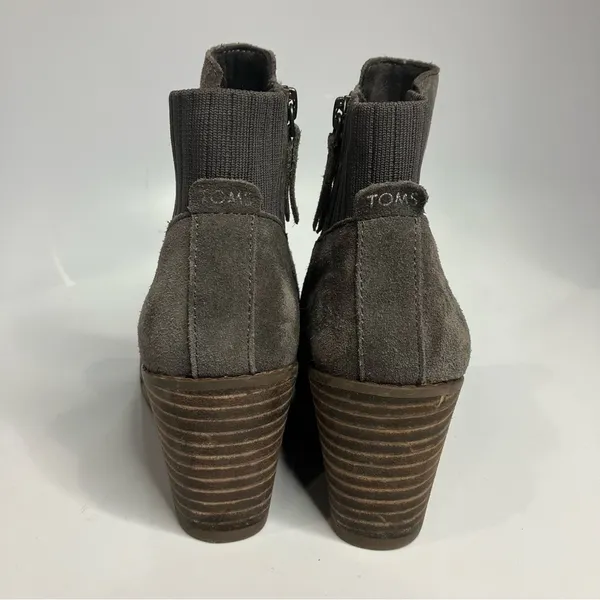 Toms dark gray Sadie wedge Booties size 5.5‎ - Image 4