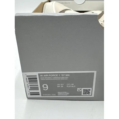 Nike Women's Air Force 1 '07 Shoes IH0585-200 NWB No Lid Size 9 Mink Brown - Image 10