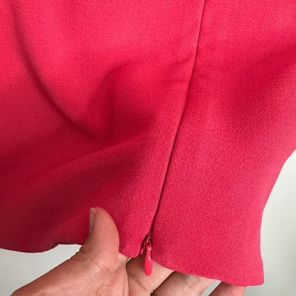 Bec &‎ Bridge Hot Pink Sleeveless Mini Sheath Dress Front Zipper Detail Size 2 - Image 7