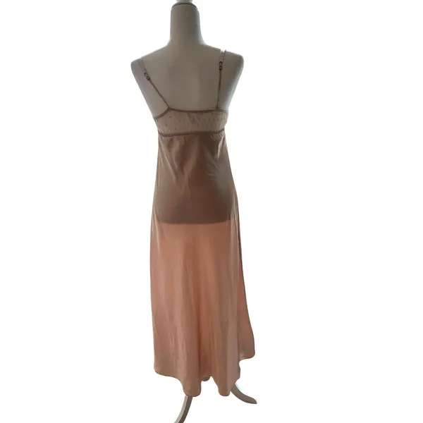 FLORA by Flora Nikrooz Women's Stella gown almond slip dress, size M - Image 7