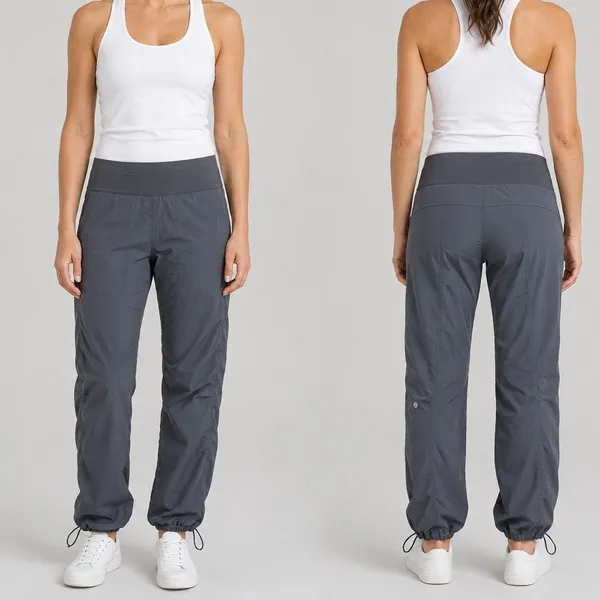 Lululemon Studio Pant II No Liner Soot Light Pants Women's Gray V-Seam - Image 2