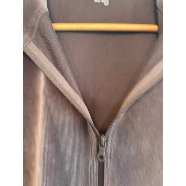 Offline Purple Velour Zip‎ Up Jacket Size Small - Image 5