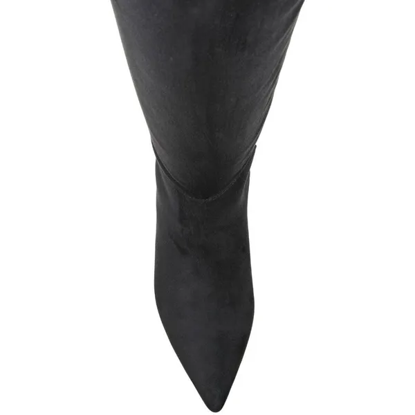 NWT On 34th Womens Gabriellaa Over the Knee Dress Boot Black Microsuede 7.5M - Image 3