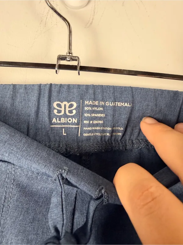 Albion Fit Women’s Ankle Zip Jet Setter Jogger Pants Size large blue - Image 2