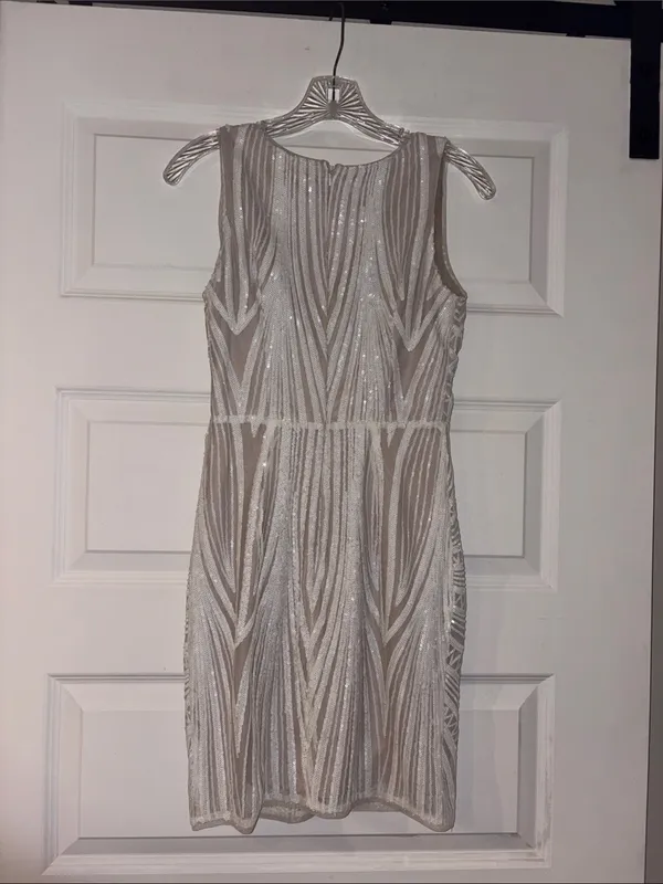 Lulu’s White Sequined Mini Dress - Image 6