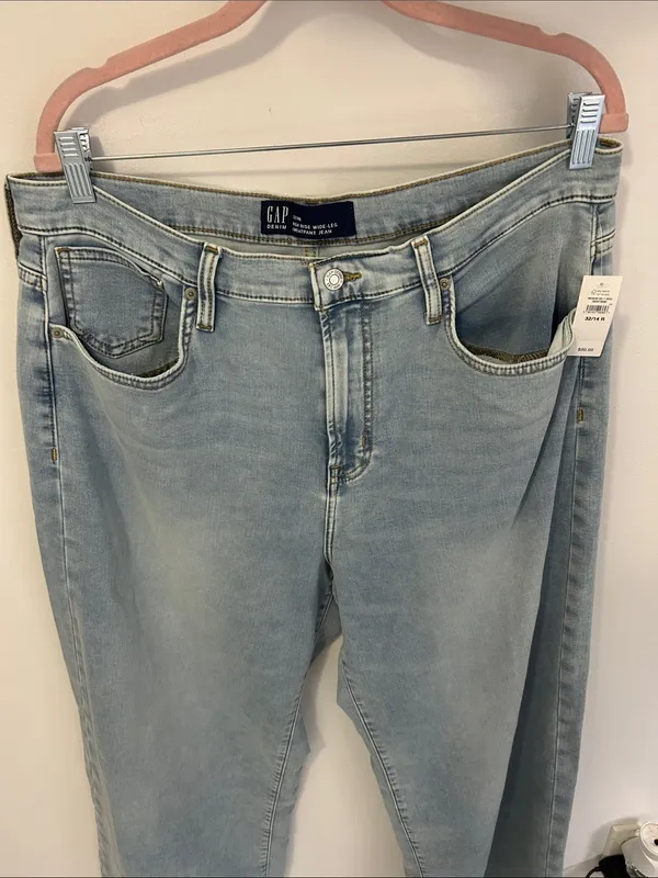 Gap High Rise Wide Leg Sweatpant Jeans - Image 5