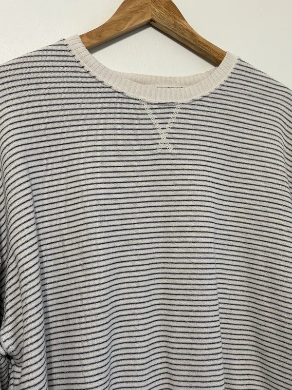 American Eagle Striped Oversized Sweatshirt Size XL Feels lived in sweater AE - Image 3