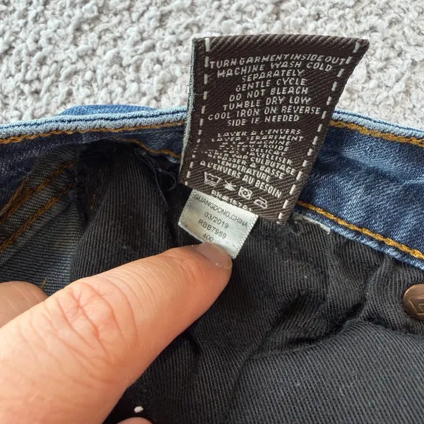 7 For All Mankind Paxtyn Skinny Jeans Blue Medium Wash Stretch Denim 26x26 - Image 9