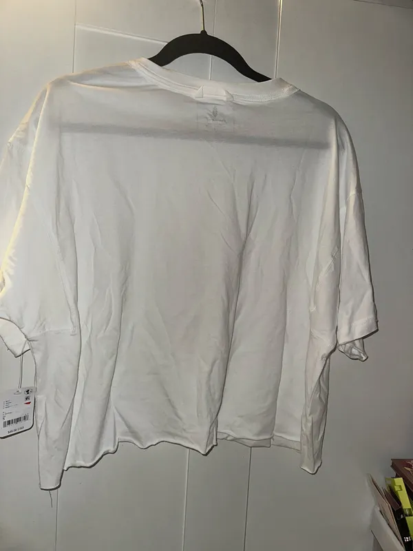 NWT NWT Free People Movement Inspire Buti Logo Tee In White Combo - Image 5