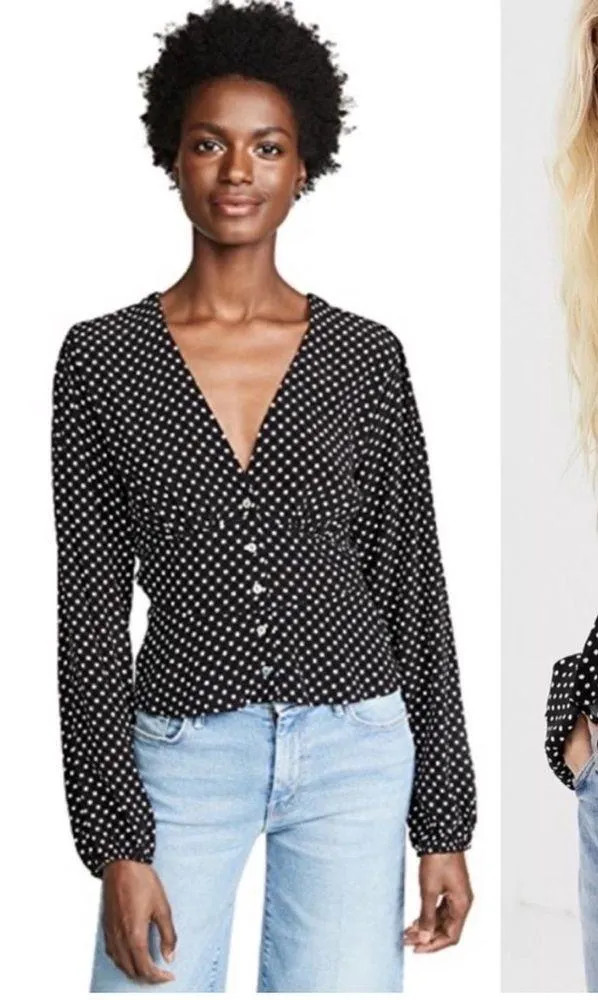 FREE PEOPLE Love Street Top In Black - Image 2