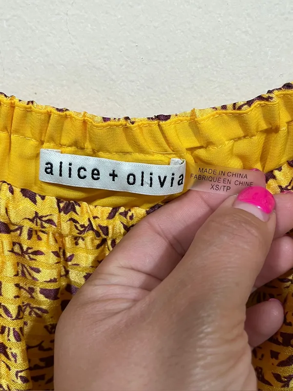 Alice + Olivia Rowen Tiered Floral Print Satin Mini Dress in Rome Floral Tuscany - Image 6