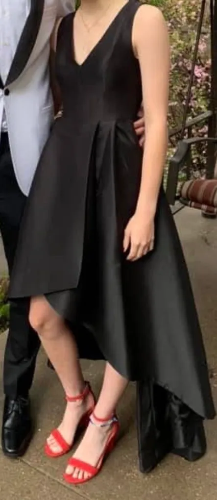 Black Calvin Klein High-Low Dress - Image 4