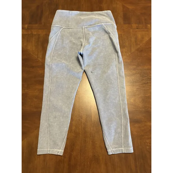 Lululemon Leggings Womens 10 Blue-Grey High Rise Yoga Pants Athletic Gym Run - Image 6