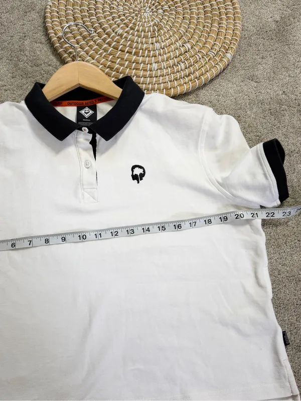 REI Co-op + Outdoor Afro Women’s Polo Shirt Shortsleeve in White M - Image 8
