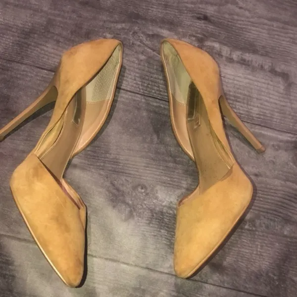 Steve Madden pointy toed tan suede heels - Image 6