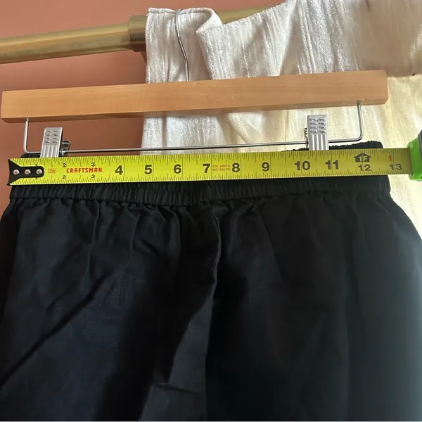 J. Crew Tall Linen-cotton‎ Blend Drawstring Pants Black Pull On NWT Size 0T - Image 6