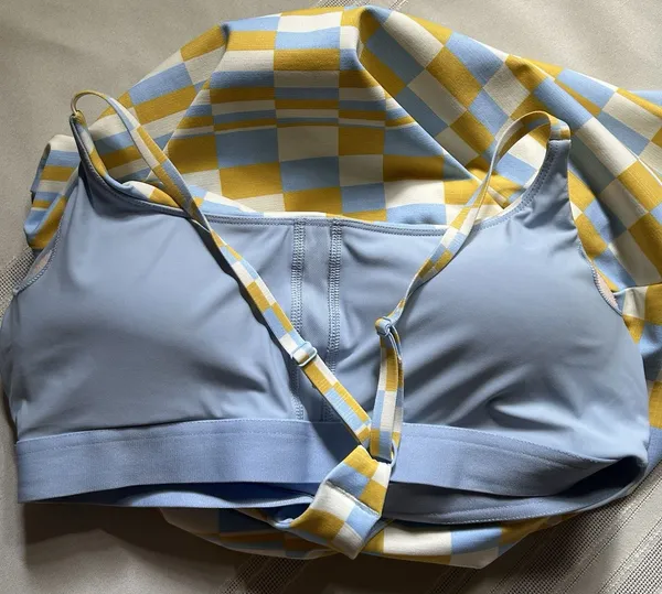 Outdoor Voices TechSweat Move Free Active Dress Size M Checkered Print Sport EUC - Image 14