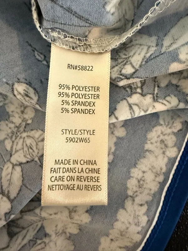 Max Studio Halter Neck Blue White Floral Print Midi Dress XS - Image 5