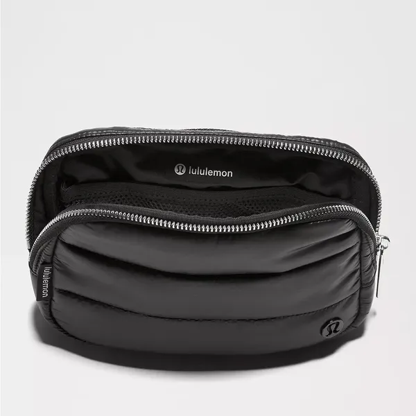 LuluLemon Black Everywhere Belt Bag 1L Wunder Puff Shine Purse Crossbody Shoulder - Image 2