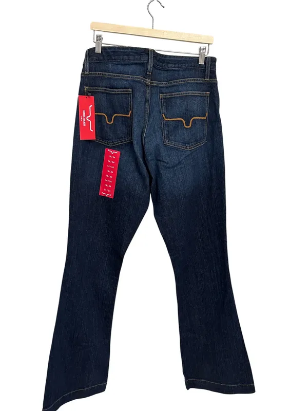 Kimes Ranch New Jennifer dark wash super flare jeans 14/34 - Image 2