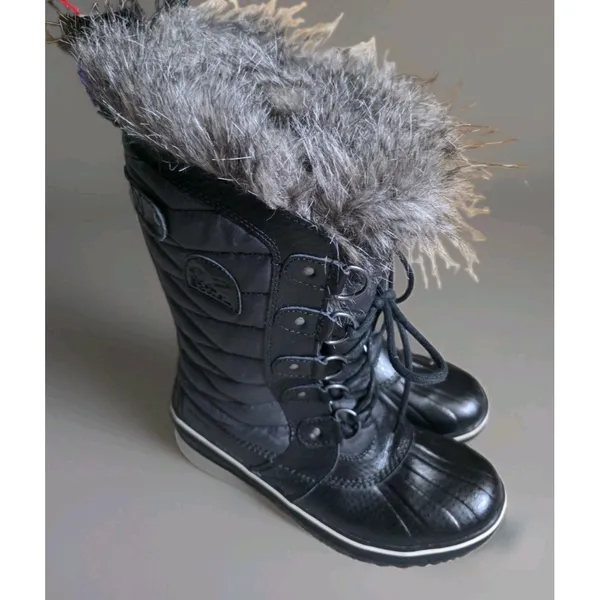 Sorel Tofino ll Boots Womens 8 Black Fur Trim Winter Waterproof Excellent Cond - Image 7
