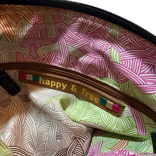 The Sak Iris Leather Hobo Bag‎ Soft Black Leather Charm Happy And Free Crossbody - Image 10