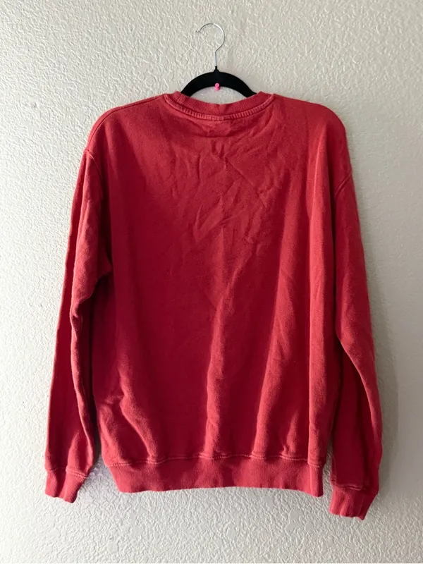 Urban Outfitters Not For Everyone Bunny Graphic Sweatshirt Red Oversized S - Image 7