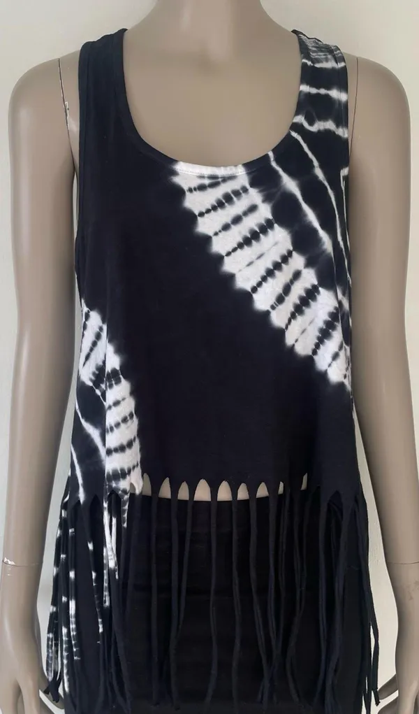 Southern Shirt Southern Spirit Tie Dye Fringe Tank Top - Image 2