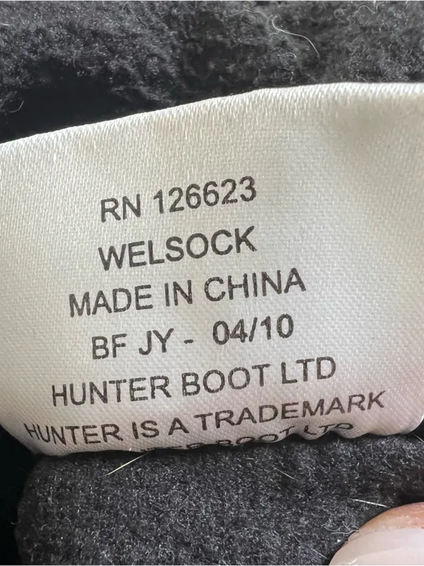 Hunter Fleece Tall Boot Socks in Black - Image 5