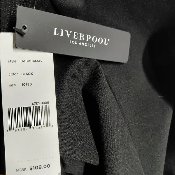 Liverpool Los Angeles Womens Sheath Cocktail Dress Size 10 Black Career Office - Image 9