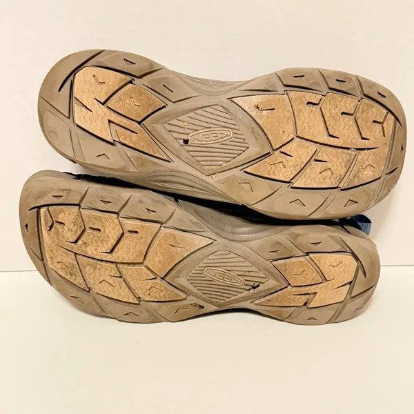 Keen EVOFIT ONE Sandals Sz 6 Blue Knit Bungee Lace Outdoor Water Shoes Gorpcore - Image 6