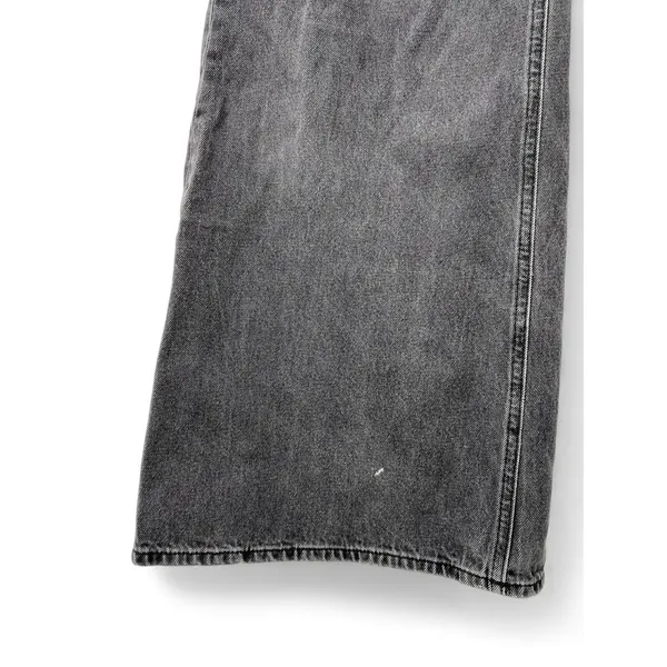 We the Free People 28 Libre Wide Leg Jeans Denim Washed Black Flare 31" inseam - Image 7