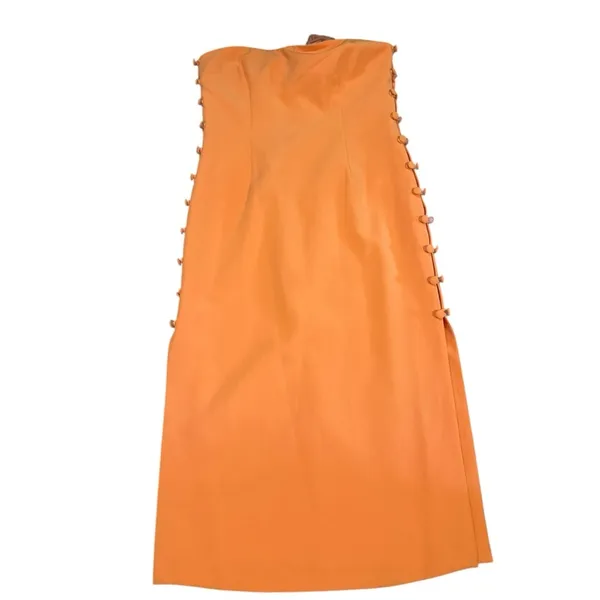 Gianni Bini Elegant Orange Strapless Dress - Image 3