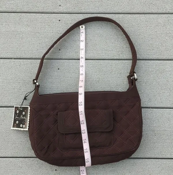 NWT Vera Bradley Espresso Quilted Shoulder Bag - Image 14