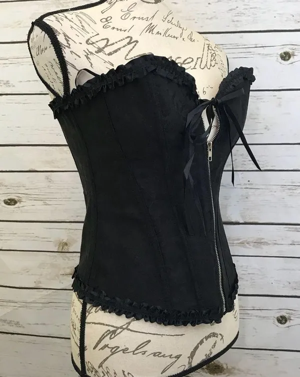 Corset Black Zipper Festival Cosplay New - Image 11