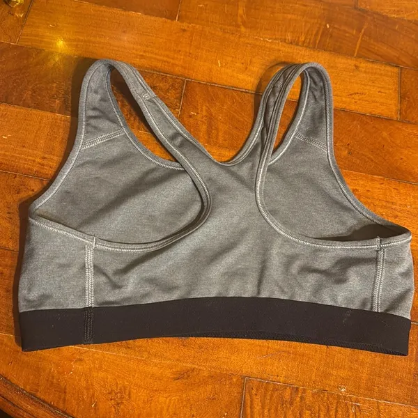 Nike Women's Gray Sports Bra size medium - Image 2