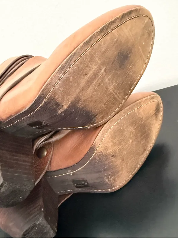 Anthropologie Schuler & Sons Philadelphia genuine leather ankle booties size 10 - Image 6