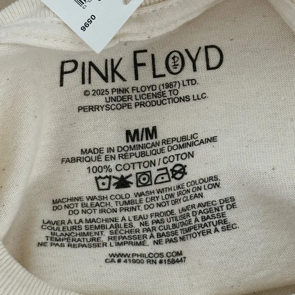 Pink Floyd Cream/Green Cosmic Pyramid Graphic Tshirt NWT - Image 7